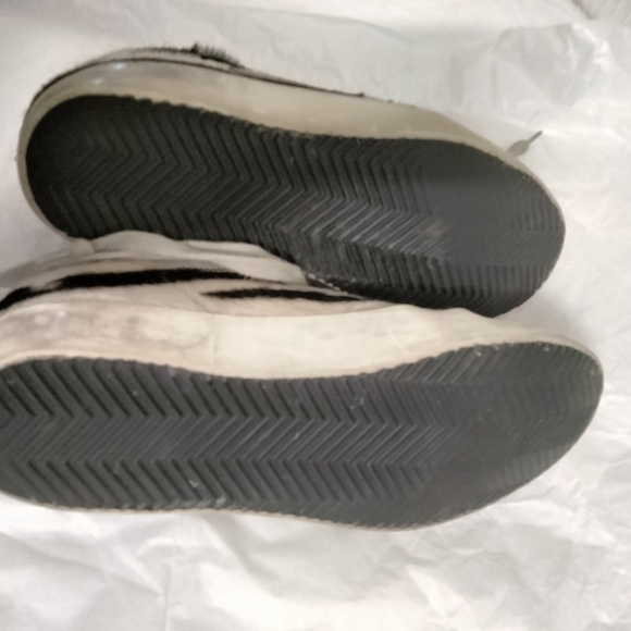 GOLDEN GOOSE GENIUNE CALF HAIR SIZE 38 ZEBRA PRINT - Picture 14 of 16